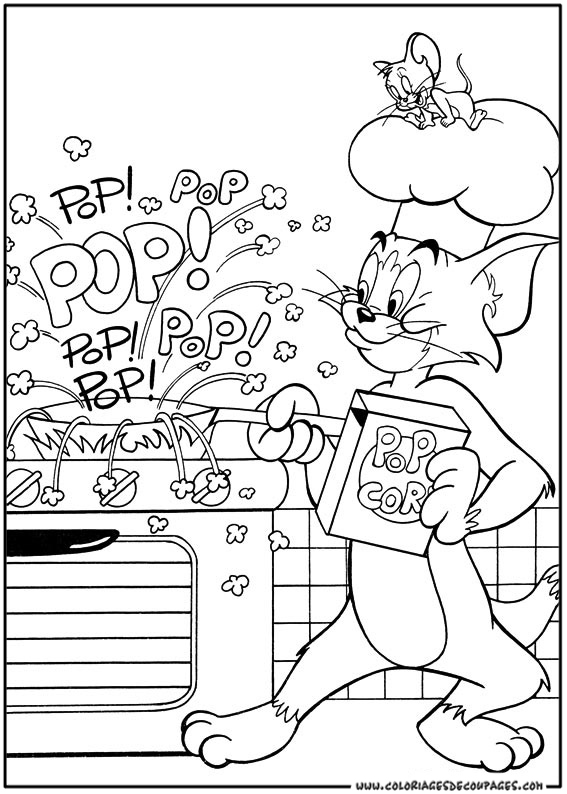 Dibujo para colorear: Tom and Jerry (Dibujos animados) #24193 - Dibujos para Colorear e Imprimir Gratis
