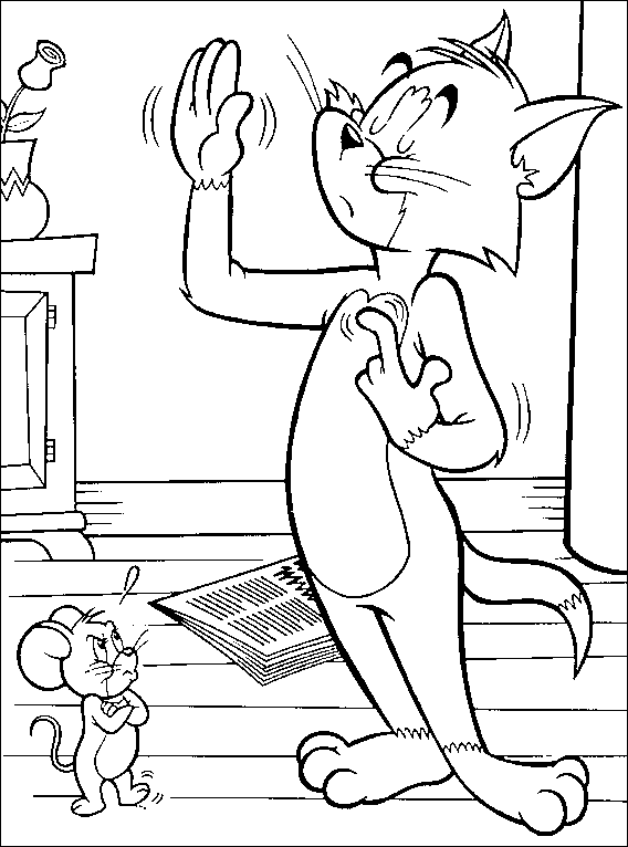 Dibujo para colorear: Tom and Jerry (Dibujos animados) #24208 - Dibujos para Colorear e Imprimir Gratis