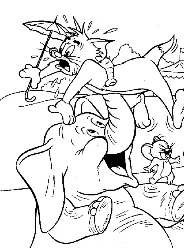 Dibujo para colorear: Tom and Jerry (Dibujos animados) #24225 - Dibujos para Colorear e Imprimir Gratis