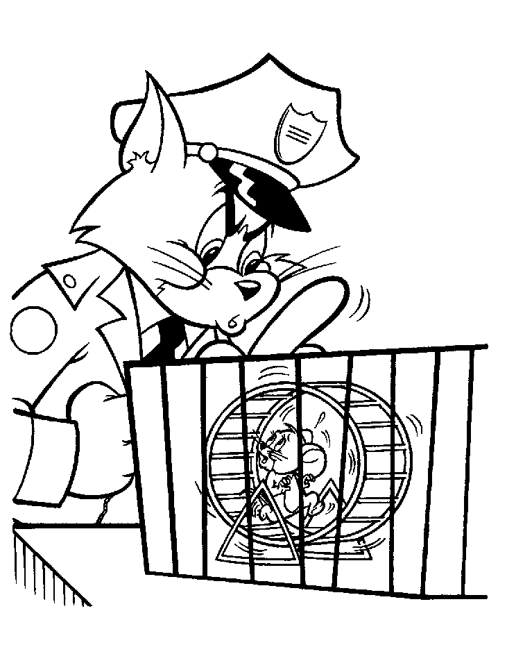 Dibujo para colorear: Tom and Jerry (Dibujos animados) #24241 - Dibujos para Colorear e Imprimir Gratis