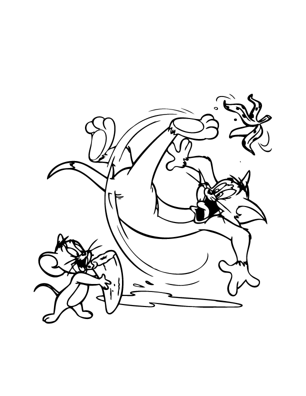Dibujo para colorear: Tom and Jerry (Dibujos animados) #24255 - Dibujos para Colorear e Imprimir Gratis