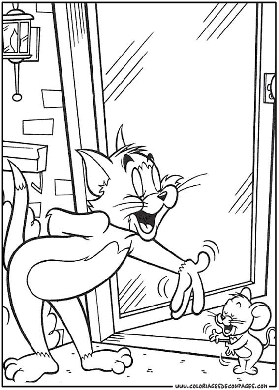 Dibujo para colorear: Tom and Jerry (Dibujos animados) #24256 - Dibujos para Colorear e Imprimir Gratis