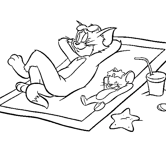 Dibujo para colorear: Tom and Jerry (Dibujos animados) #24271 - Dibujos para Colorear e Imprimir Gratis