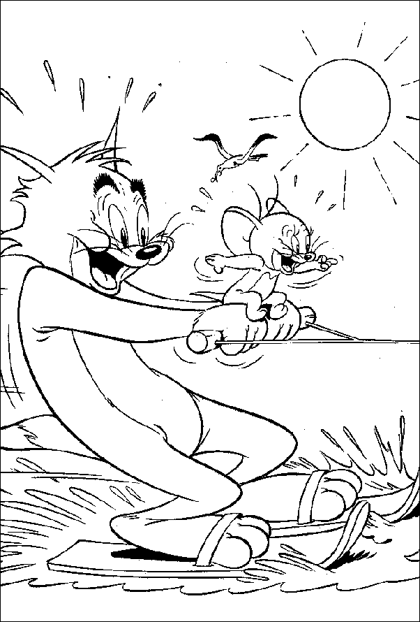 Dibujo para colorear: Tom and Jerry (Dibujos animados) #24288 - Dibujos para Colorear e Imprimir Gratis