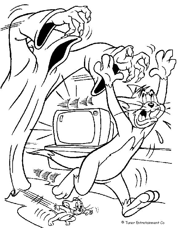 Dibujo para colorear: Tom and Jerry (Dibujos animados) #24309 - Dibujos para Colorear e Imprimir Gratis