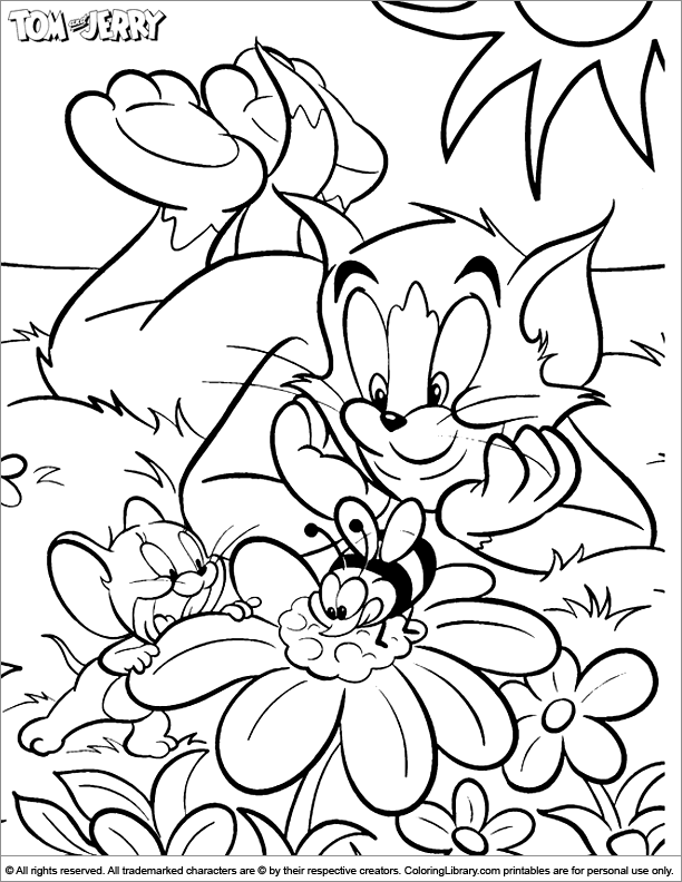 Dibujo para colorear: Tom and Jerry (Dibujos animados) #24317 - Dibujos para Colorear e Imprimir Gratis