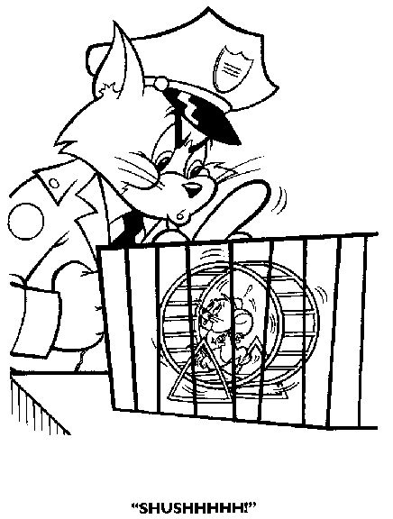 Dibujo para colorear: Tom and Jerry (Dibujos animados) #24331 - Dibujos para Colorear e Imprimir Gratis