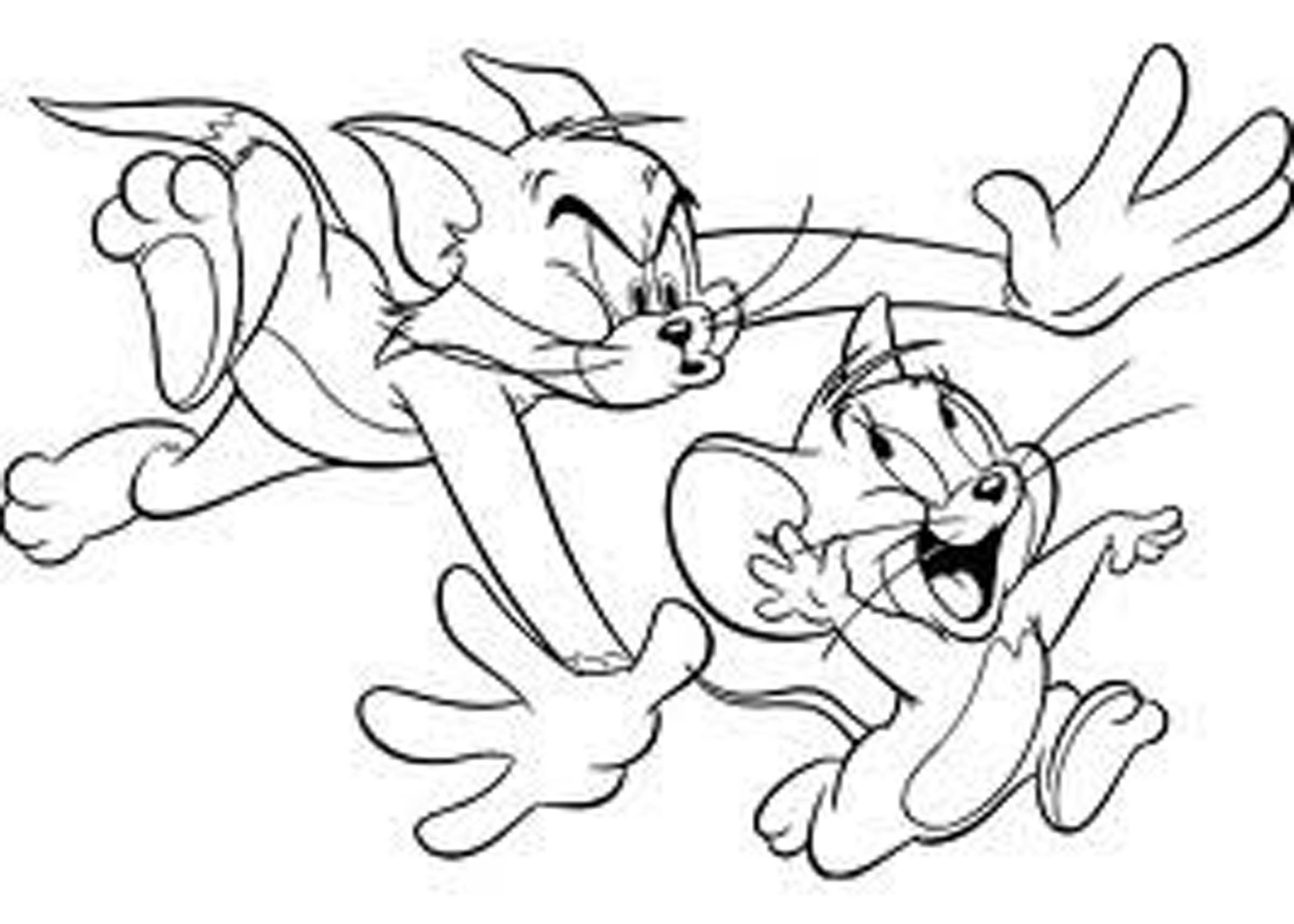 Dibujos de Tom and Jerry (Dibujos animados) para colorear – Páginas  imprimibles gratis