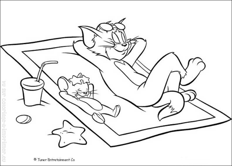 Dibujo para colorear: Tom and Jerry (Dibujos animados) #24356 - Dibujos para Colorear e Imprimir Gratis