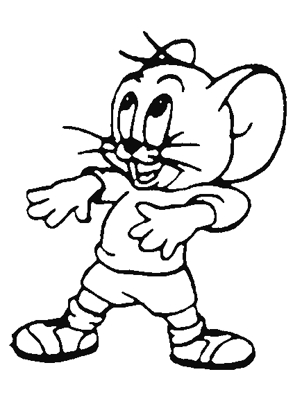 Dibujo para colorear: Tom and Jerry (Dibujos animados) #24359 - Dibujos para Colorear e Imprimir Gratis