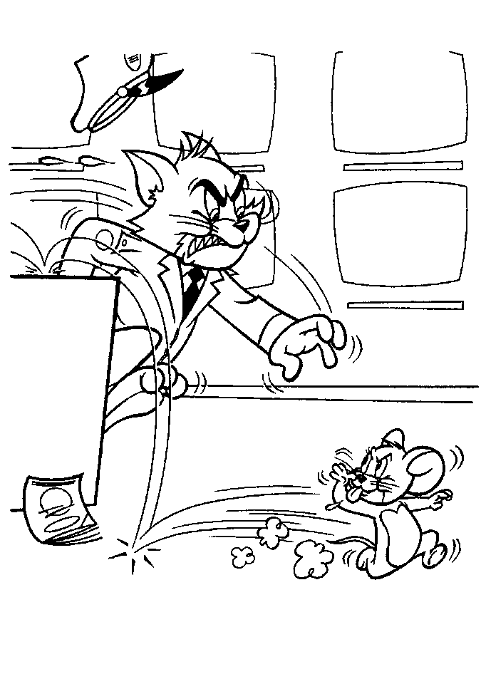 Dibujo para colorear: Tom and Jerry (Dibujos animados) #24365 - Dibujos para Colorear e Imprimir Gratis