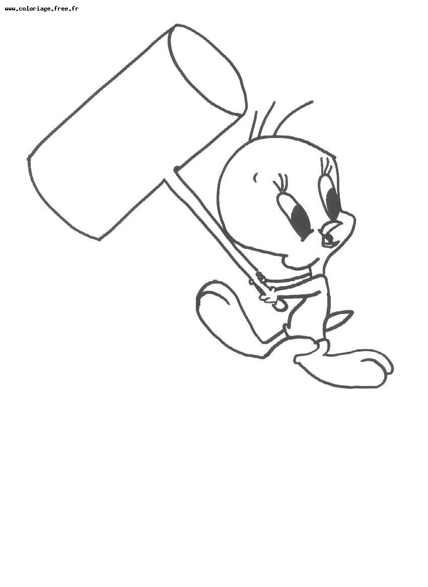 Dibujo para colorear: Tweety and Sylvester (Dibujos animados) #29255 - Dibujos para Colorear e Imprimir Gratis