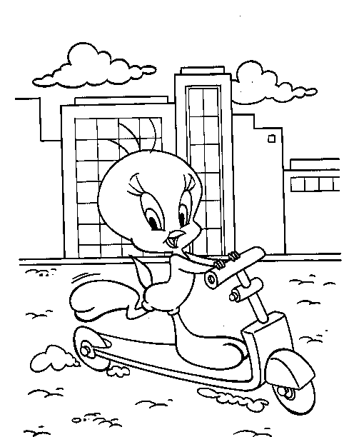 Dibujo para colorear: Tweety and Sylvester (Dibujos animados) #29335 - Dibujos para Colorear e Imprimir Gratis