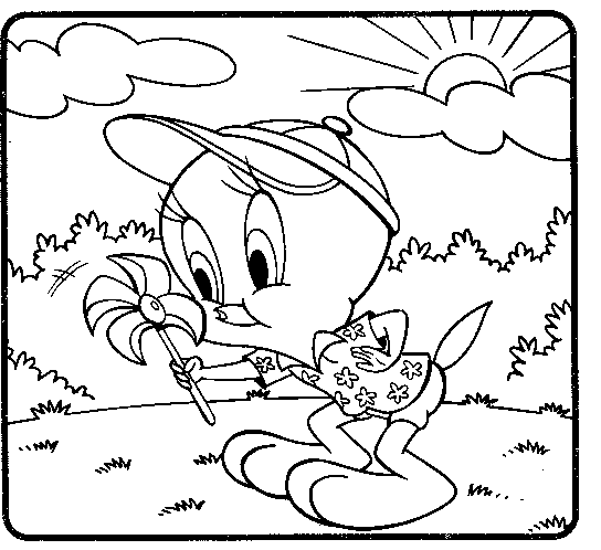 Dibujo para colorear: Tweety and Sylvester (Dibujos animados) #29366 - Dibujos para Colorear e Imprimir Gratis