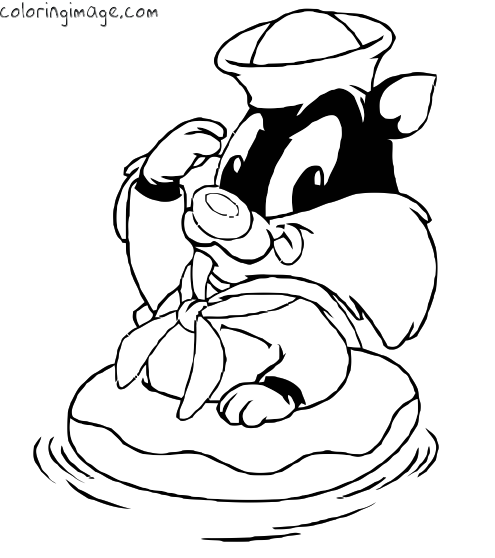 Dibujo para colorear: Tweety and Sylvester (Dibujos animados) #29374 - Dibujos para Colorear e Imprimir Gratis