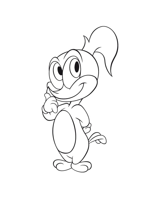 Dibujo para colorear: Woody Woodpecker (Dibujos animados) #28435 - Dibujos para Colorear e Imprimir Gratis