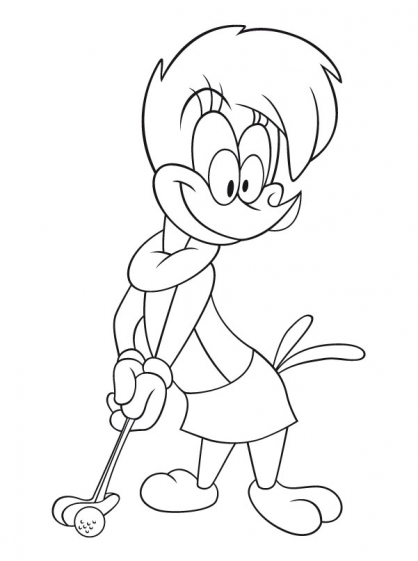 Dibujo para colorear: Woody Woodpecker (Dibujos animados) #28438 - Dibujos para Colorear e Imprimir Gratis