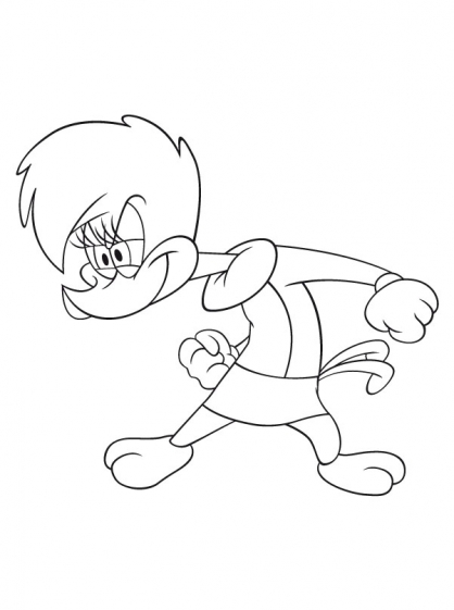 Dibujo para colorear: Woody Woodpecker (Dibujos animados) #28469 - Dibujos para Colorear e Imprimir Gratis