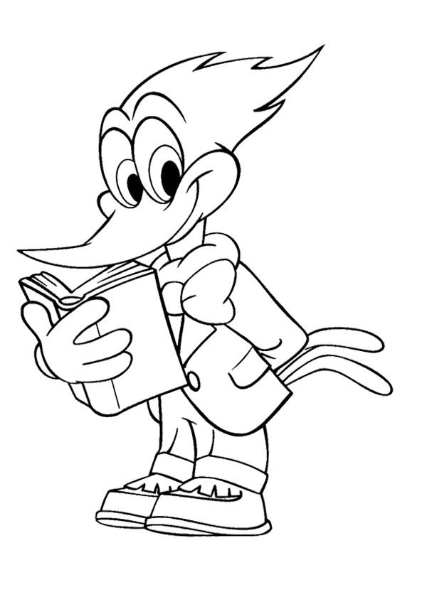  Dibujos de Woody Woodpecker    (Dibujos animados) para colorear y pintar – Páginas para imprimir