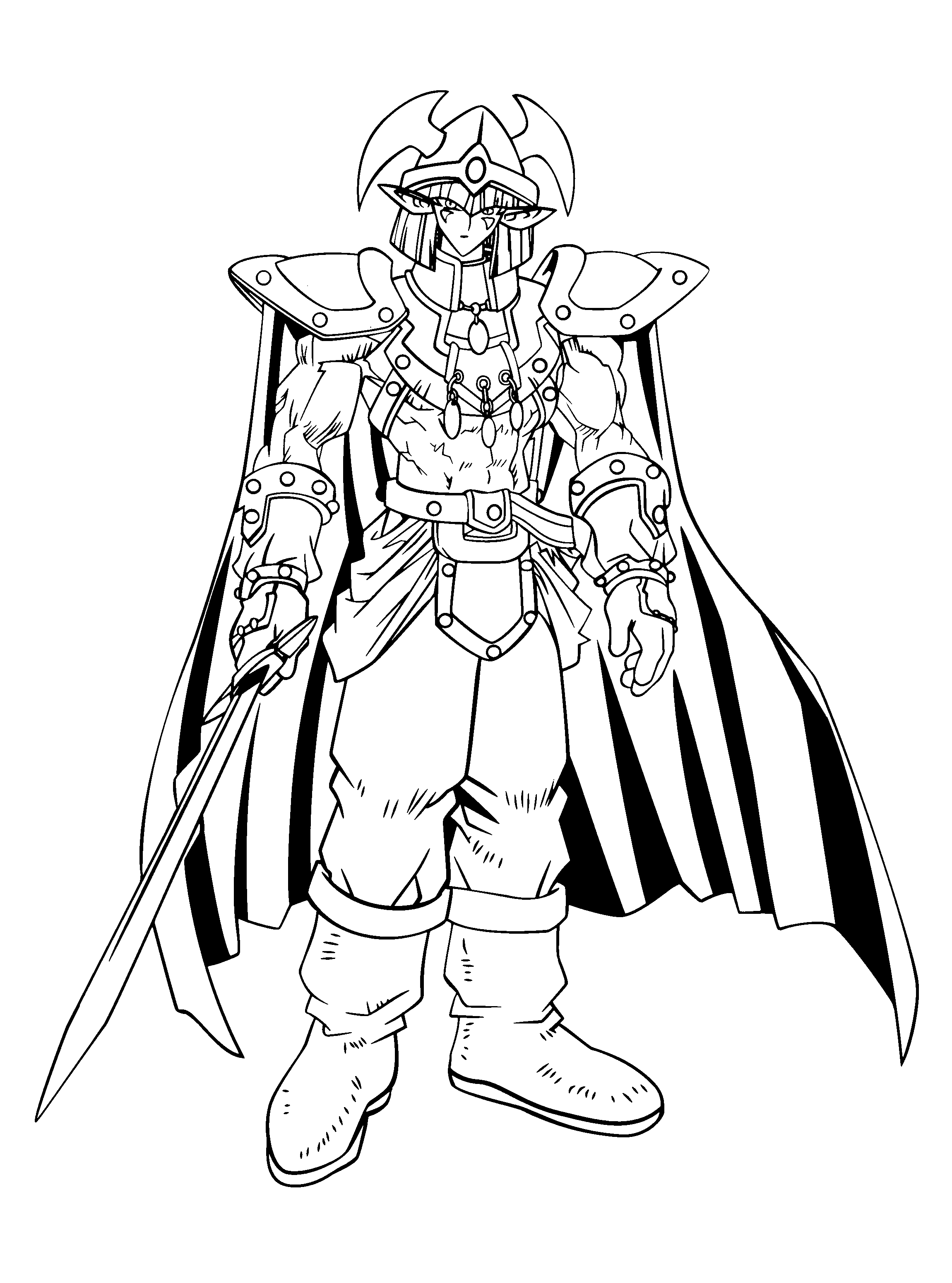 Dibujo para colorear: Yu-Gi-Oh! (Dibujos animados) #53023 - Dibujos para Colorear e Imprimir Gratis