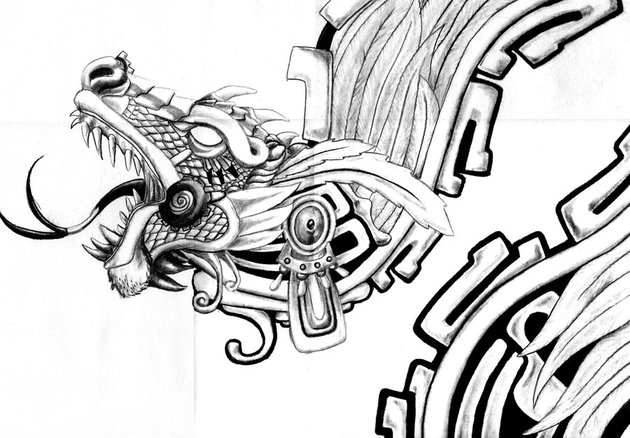 Dibujo para colorear: Mitología azteca (Dioses y diosas) #111546 - Dibujos para Colorear e Imprimir Gratis