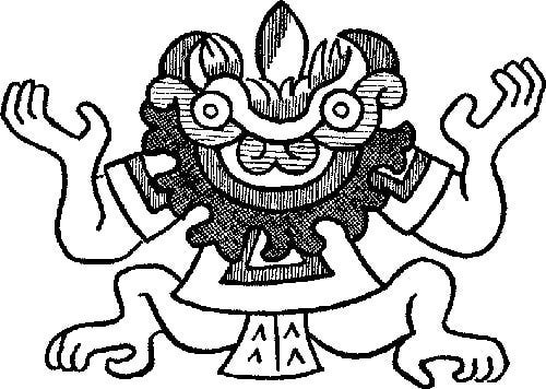 Dibujo para colorear: Mitología azteca (Dioses y diosas) #111561 - Dibujos para Colorear e Imprimir Gratis