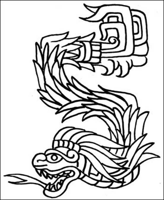 Dibujo para colorear: Mitología azteca (Dioses y diosas) #111595 - Dibujos para Colorear e Imprimir Gratis