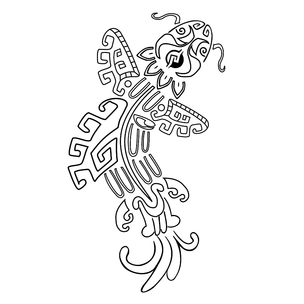 Dibujo para colorear: Mitología azteca (Dioses y diosas) #111652 - Dibujos para Colorear e Imprimir Gratis