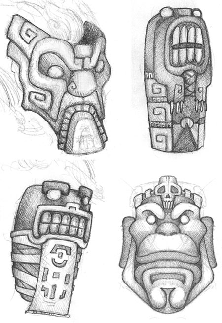 Dibujo para colorear: Mitología azteca (Dioses y diosas) #111677 - Dibujos para Colorear e Imprimir Gratis