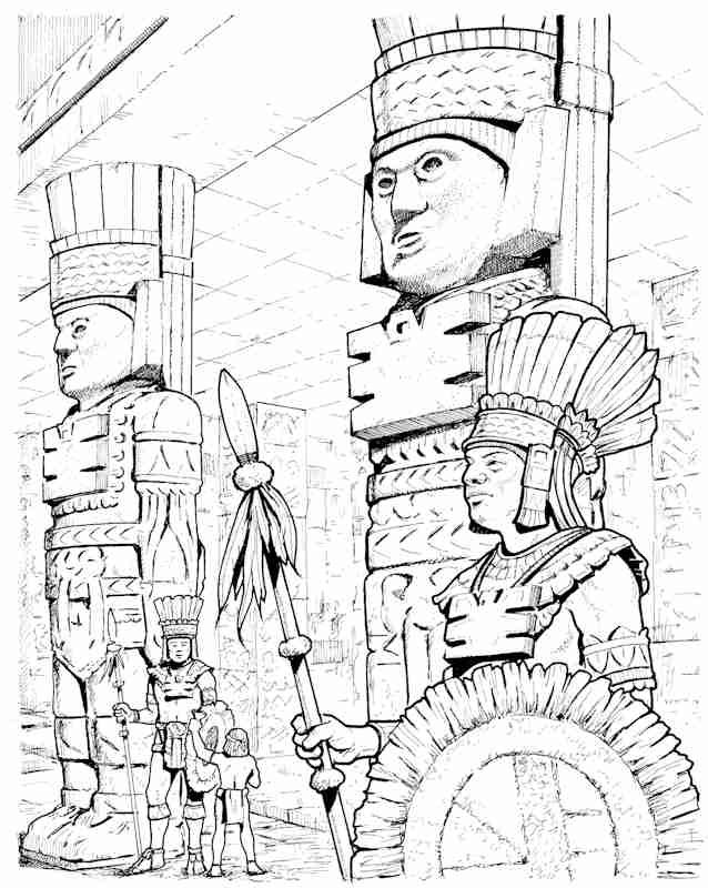 Dibujos de Mitología azteca #111697 (Dioses y diosas) para colorear –  Páginas imprimibles gratis
