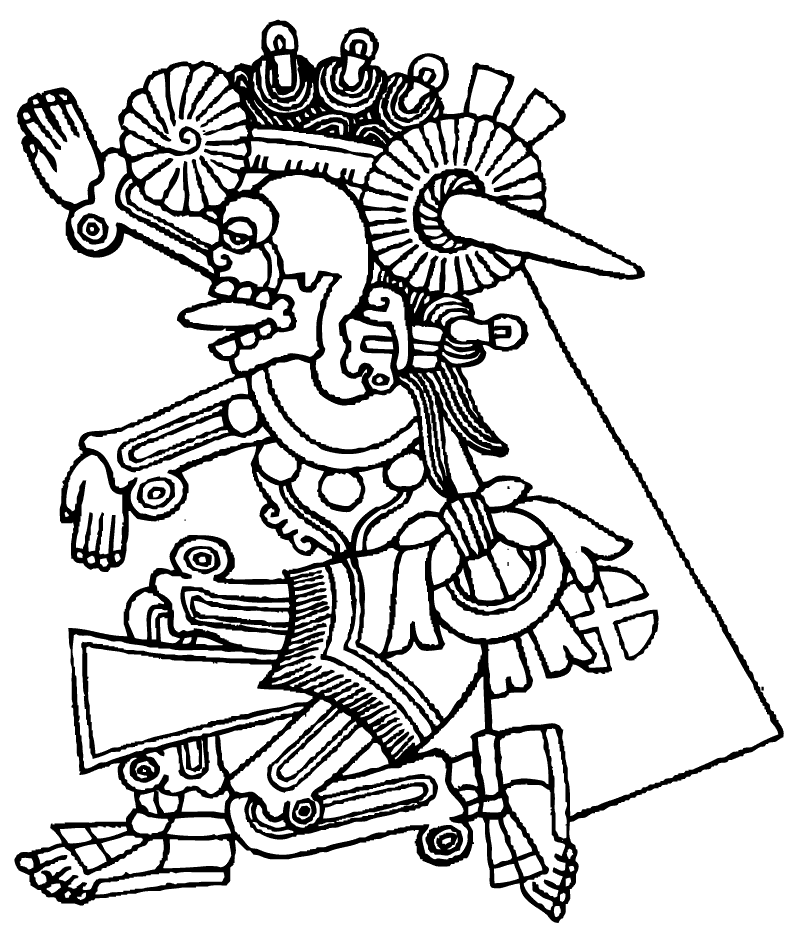 Dibujos de Mitología azteca #111742 (Dioses y diosas) para colorear –  Páginas imprimibles gratis