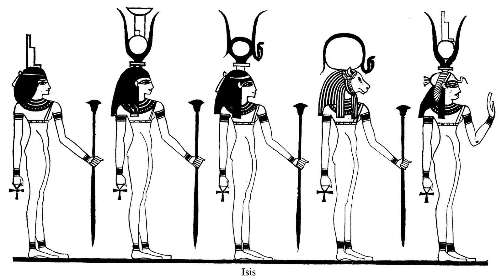 Dibujo para colorear: Mitología egipcia (Dioses y diosas) #111135 - Dibujos para Colorear e Imprimir Gratis