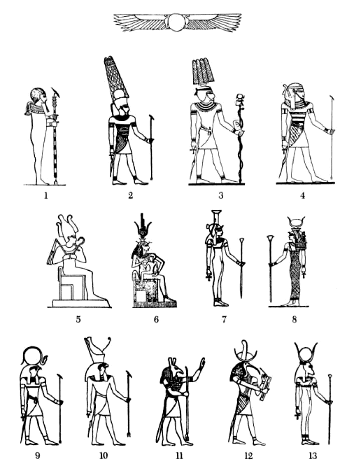 Dibujo para colorear: Mitología egipcia (Dioses y diosas) #111159 - Dibujos para Colorear e Imprimir Gratis