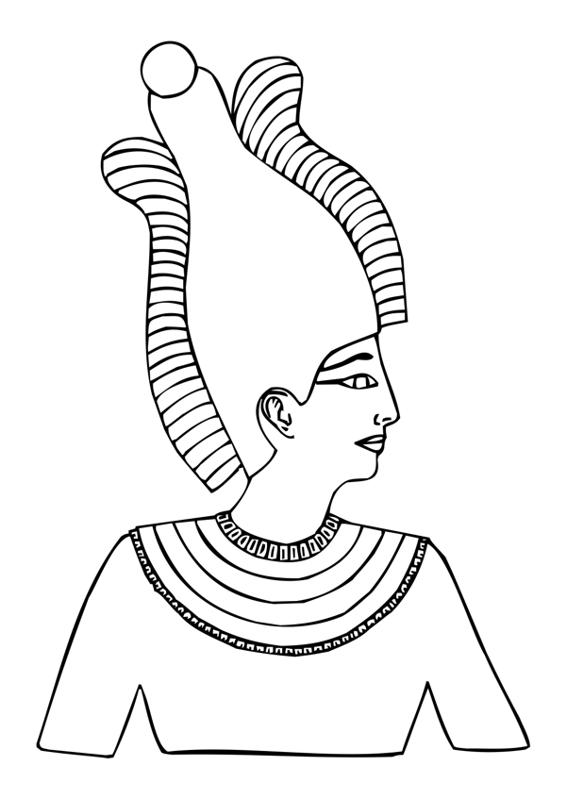 Dibujo para colorear: Mitología egipcia (Dioses y diosas) #111177 - Dibujos para Colorear e Imprimir Gratis