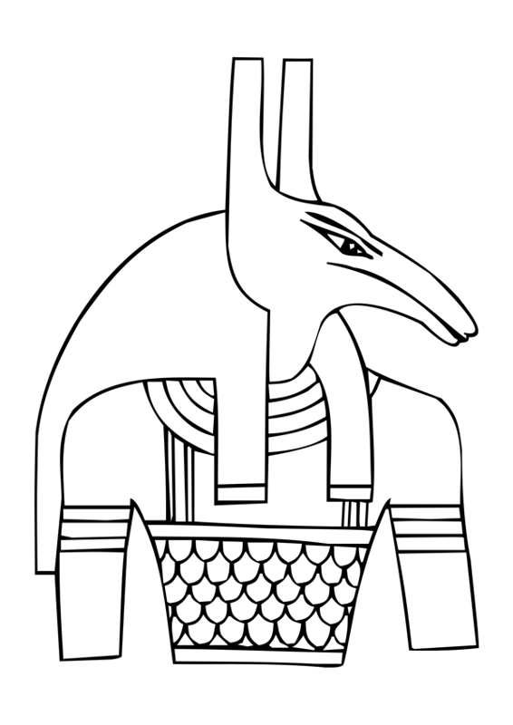 Dibujo para colorear: Mitología egipcia (Dioses y diosas) #111178 - Dibujos para Colorear e Imprimir Gratis