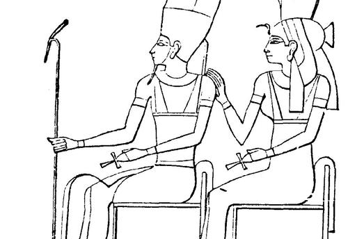 Dibujo para colorear: Mitología egipcia (Dioses y diosas) #111223 - Dibujos para Colorear e Imprimir Gratis