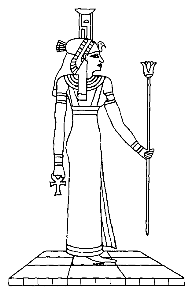 Dibujo para colorear: Mitología egipcia (Dioses y diosas) #111230 - Dibujos para Colorear e Imprimir Gratis