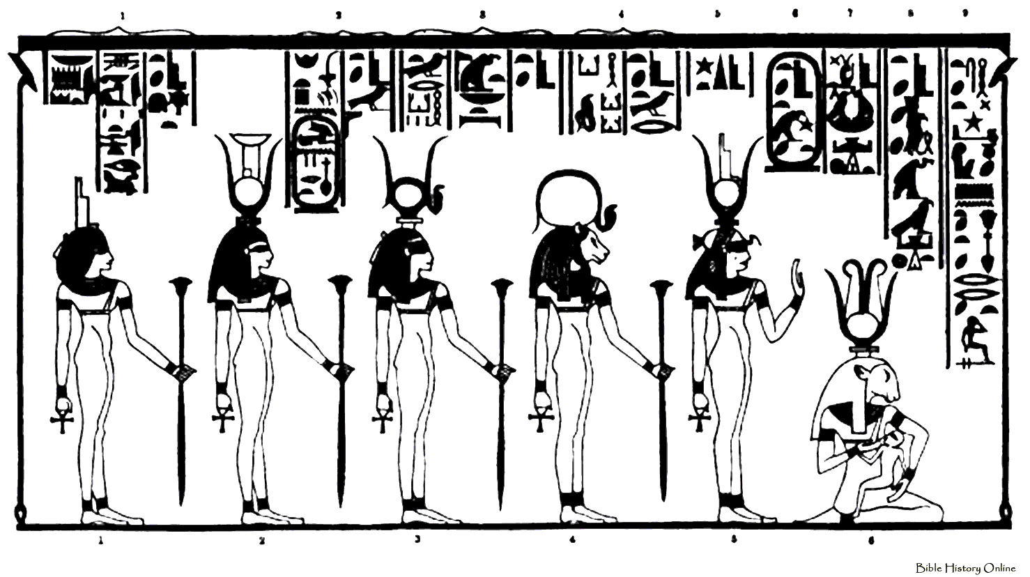 Dibujo para colorear: Mitología egipcia (Dioses y diosas) #111265 - Dibujos para Colorear e Imprimir Gratis
