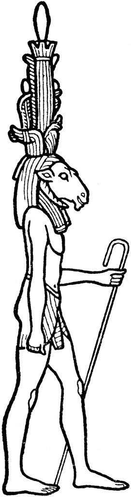 Dibujo para colorear: Mitología egipcia (Dioses y diosas) #111267 - Dibujos para Colorear e Imprimir Gratis