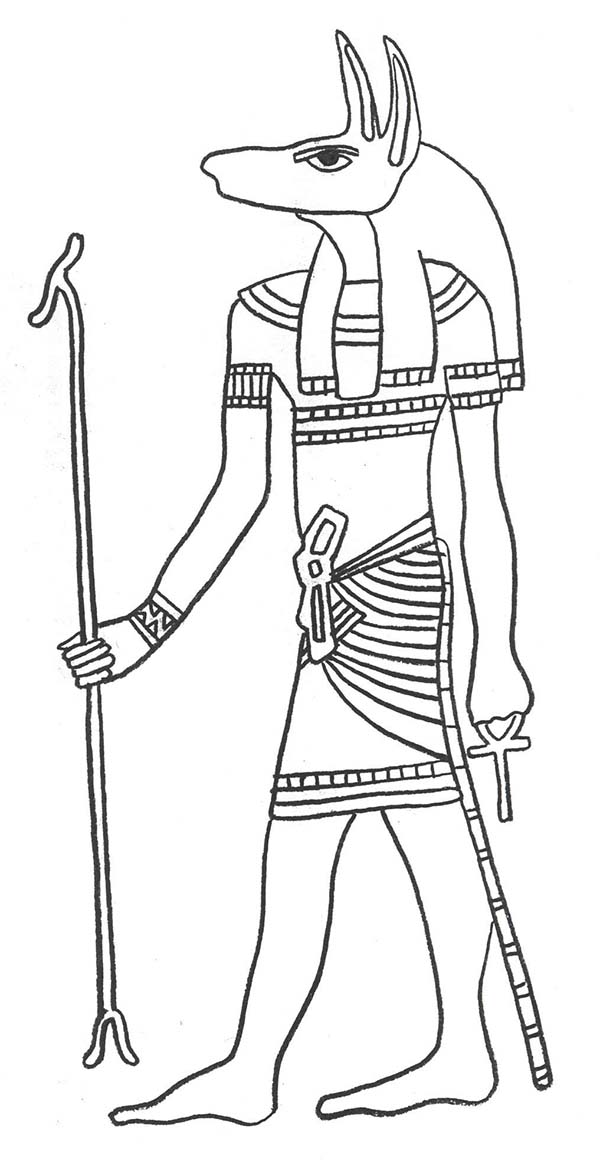 Dibujo para colorear: Mitología egipcia (Dioses y diosas) #111269 - Dibujos para Colorear e Imprimir Gratis