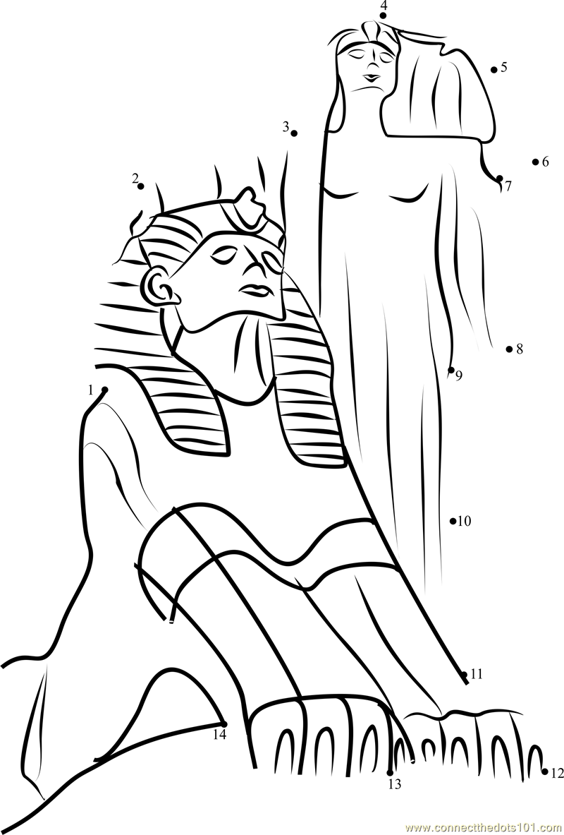 Dibujo para colorear: Mitología egipcia (Dioses y diosas) #111283 - Dibujos para Colorear e Imprimir Gratis