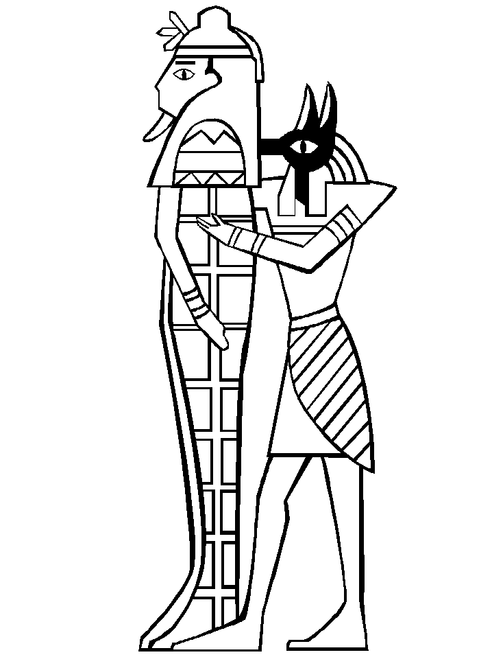 Dibujo para colorear: Mitología egipcia (Dioses y diosas) #111289 - Dibujos para Colorear e Imprimir Gratis