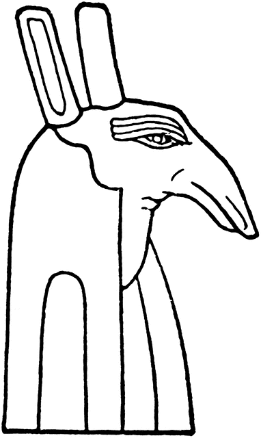 Dibujo para colorear: Mitología egipcia (Dioses y diosas) #111299 - Dibujos para Colorear e Imprimir Gratis