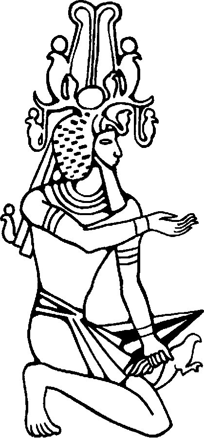Dibujo para colorear: Mitología egipcia (Dioses y diosas) #111332 - Dibujos para Colorear e Imprimir Gratis