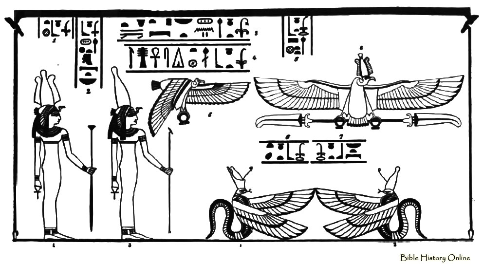 Dibujo para colorear: Mitología egipcia (Dioses y diosas) #111335 - Dibujos para Colorear e Imprimir Gratis