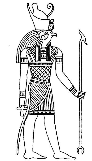 Dibujo para colorear: Mitología egipcia (Dioses y diosas) #111375 - Dibujos para Colorear e Imprimir Gratis