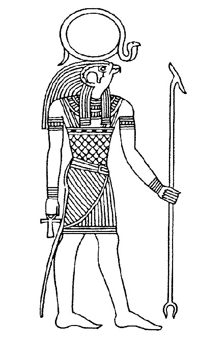 Dibujo para colorear: Mitología egipcia (Dioses y diosas) #111400 - Dibujos para Colorear e Imprimir Gratis