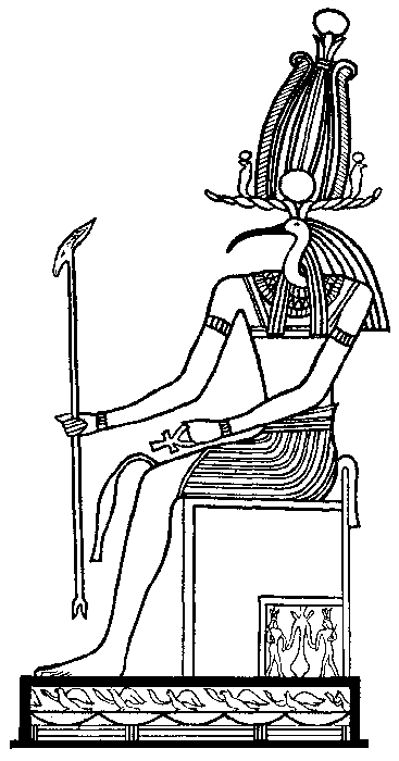 Dibujo para colorear: Mitología egipcia (Dioses y diosas) #111446 - Dibujos para Colorear e Imprimir Gratis