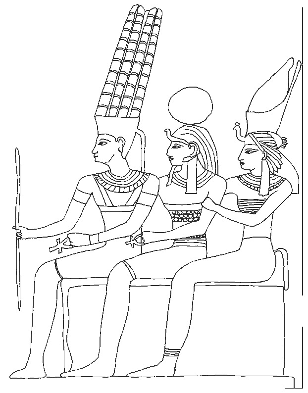 Dibujo para colorear: Mitología egipcia (Dioses y diosas) #111463 - Dibujos para Colorear e Imprimir Gratis