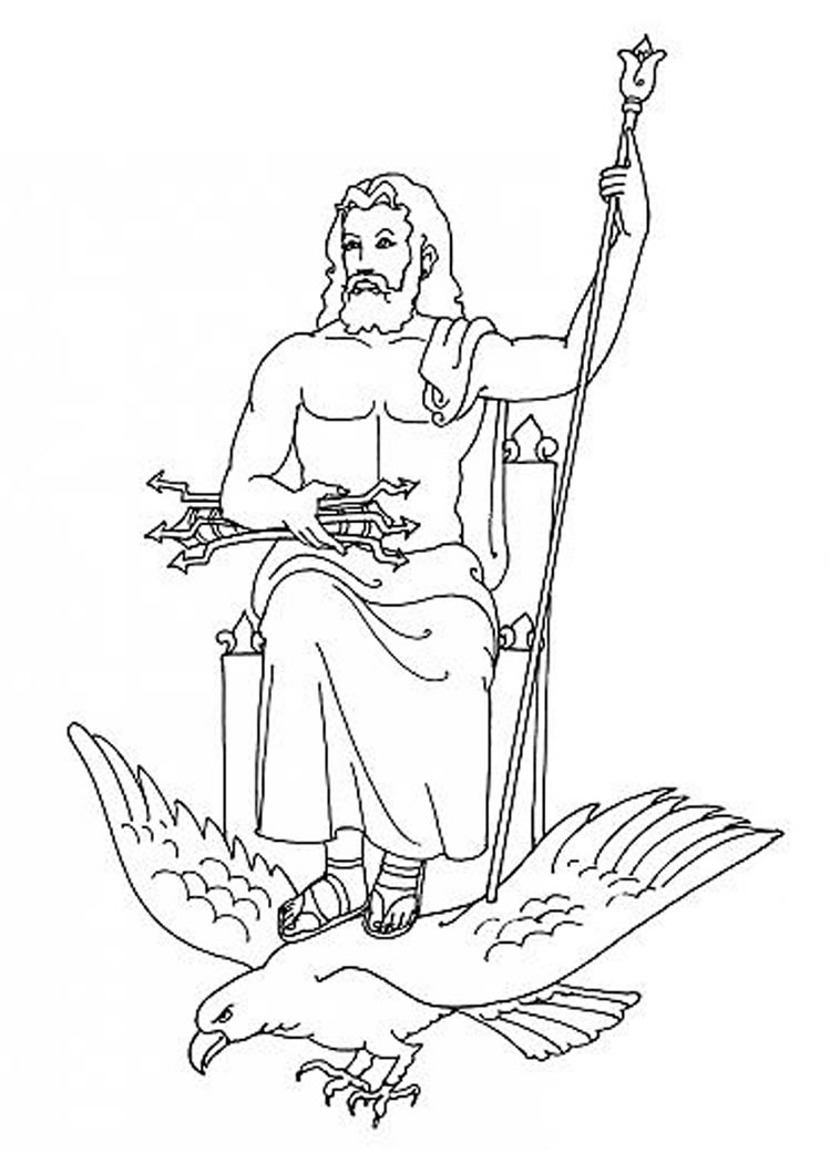 Dibujo para colorear: Mitología griega (Dioses y diosas) #109626 - Dibujos para Colorear e Imprimir Gratis